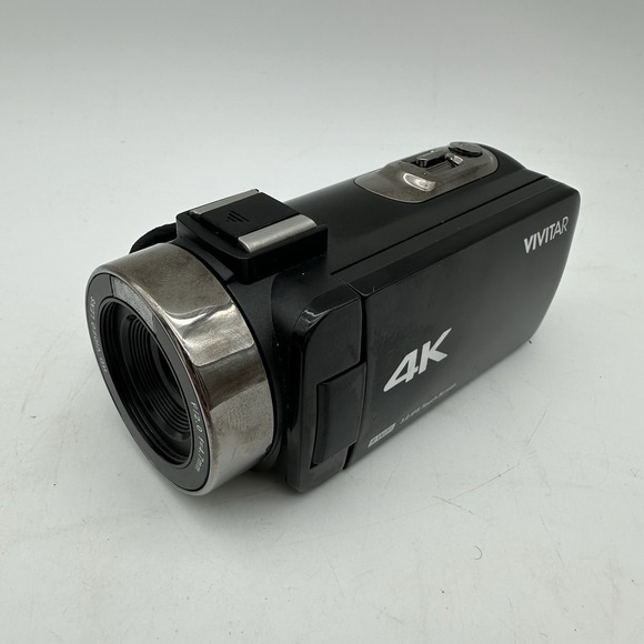 Vivitar DVR4K-BLK Compact Camcorder W/Battery - Black - Picture 1 of 6